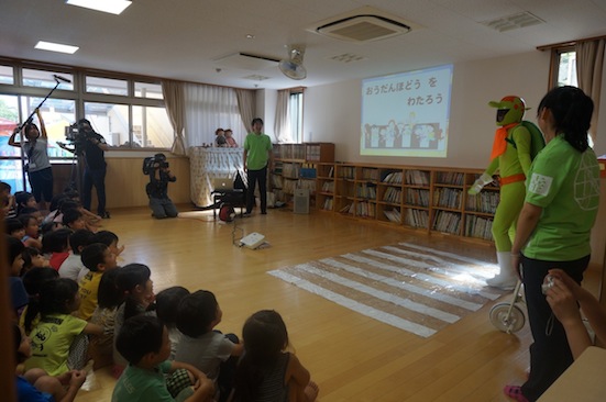 2014.07.29　かめライダーの交通安全教室　南福岡自動車学校